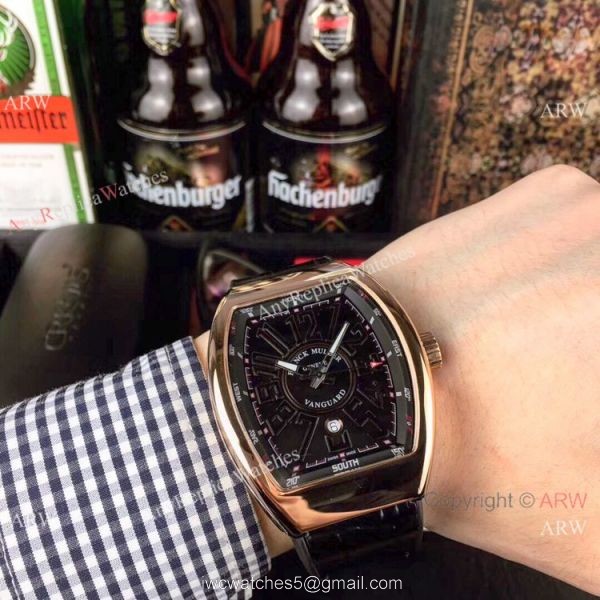 High Quality Franck Muller Vanguard Yachting Rose Gold Knock off Watches China 2