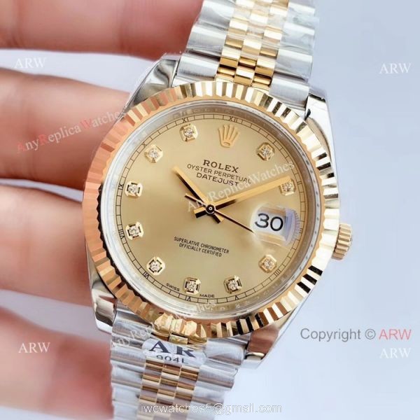 Super Clone Rolex Datejust II Two Tone Jubilee Diamond Face Watch AR Factory Watch 2