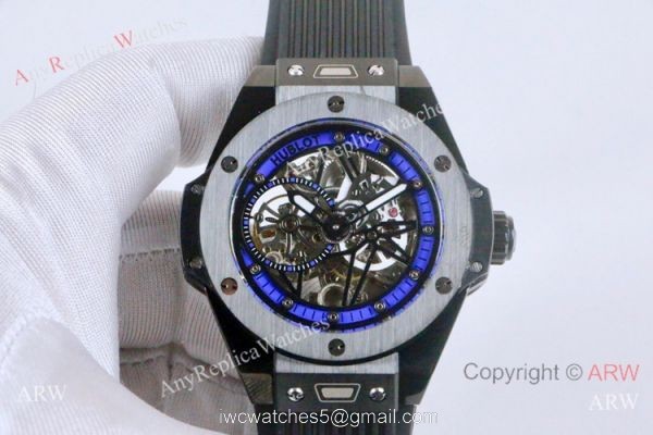 Best Imitation Watches From China New Hublot Big Bang Blue Skeleton Watch 2