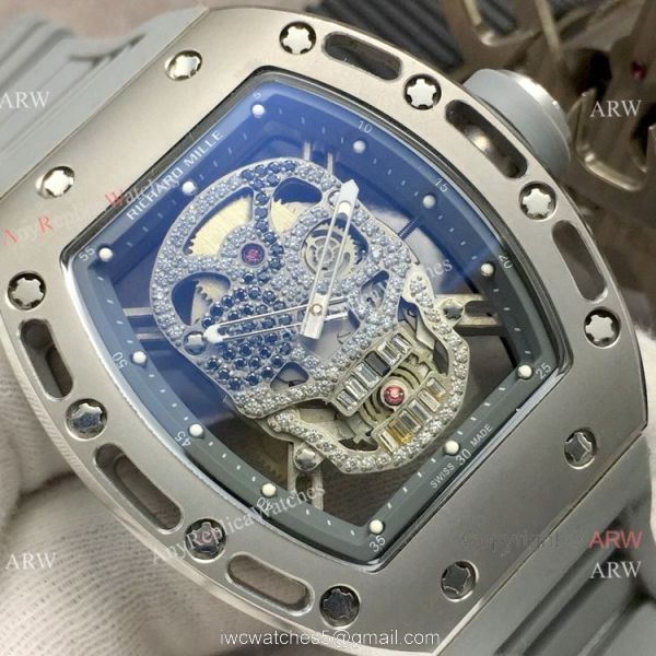 Swiss Grade Richard Mille AAA RM052 Skull Watch Titanium Case 2