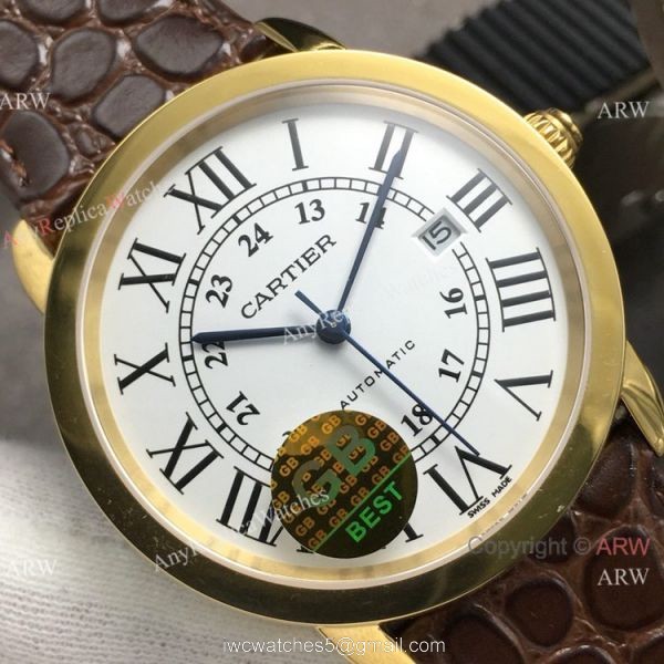 (GB)Swiss Copy Cartier Ronde Solo De Watch Yellow Gold 2