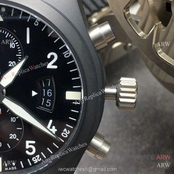 (GB) Swiss Replica IWC Pilots Top Gun IW388001 Watch 7750 Movement 2