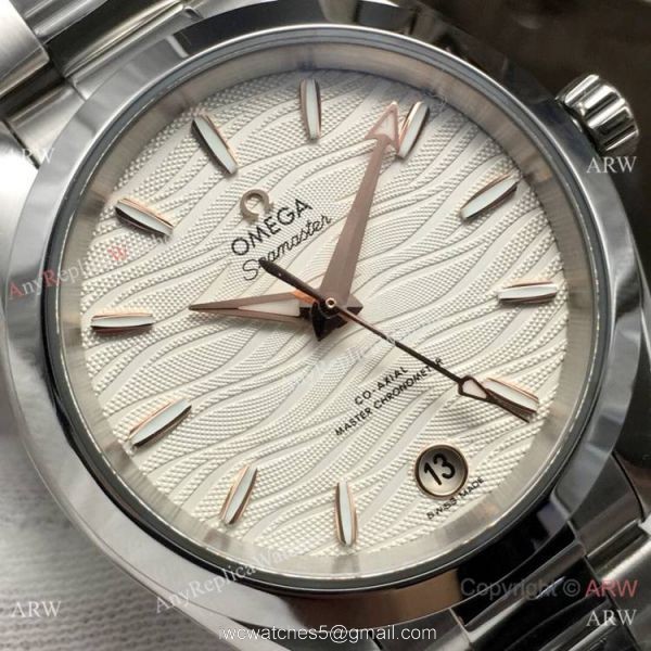 VS Factory Replica Omega Seamaster Aqua Terra 150m White Face Watch 2