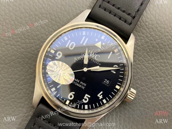 Swiss Copy IWC Mark XVIII Heritage IW327006 Watch Black Face 9015 Movement 2