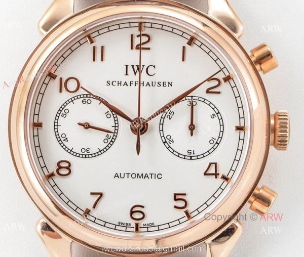 Swiss 7750 IWC Schaffhausen Portuguese Rose Gold Watch 2019 New 2