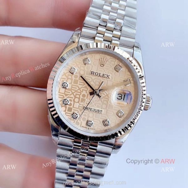 EW factory Copy Rolex Computer Face Datejust 36mm Watch 2