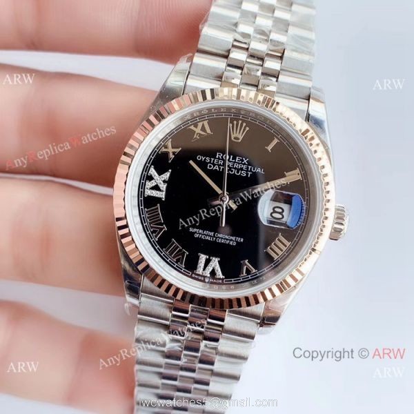 EWF Swiss Rolex Datejust Black Dial Jubilee 3235 Watch Best Chinese Replica Watches 2