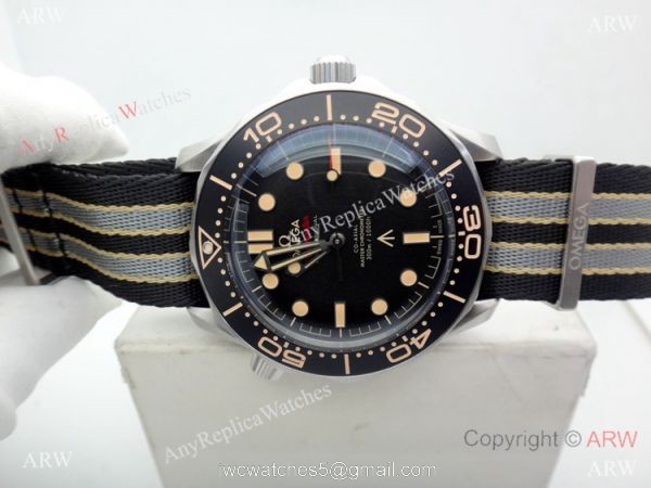 VS Factory Omega Seamaster 007 James Bond &8216;NO TIME TO DIE Watch Nylon Strap 2