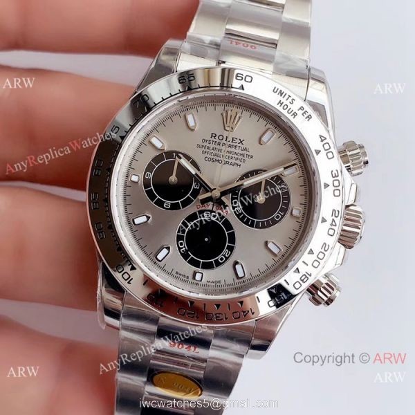 Rolex Daytona Noob Factory 4130 904L SS Grey Dial Watch Best Chinese Replica Watches 2