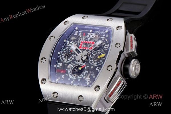KV Factory Replica Richard Mille RM 011-FM Felipe Massa Black Kite Flyback Chronograph Watch 2