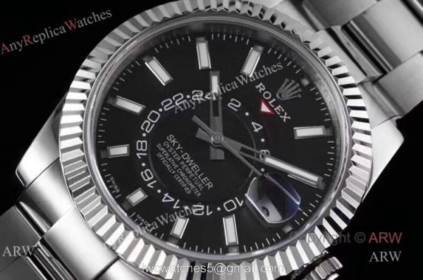 Noob Factory Rolex Sky Dweller Watch Replica Rolex Sky Dweller Black Dial For Men 2