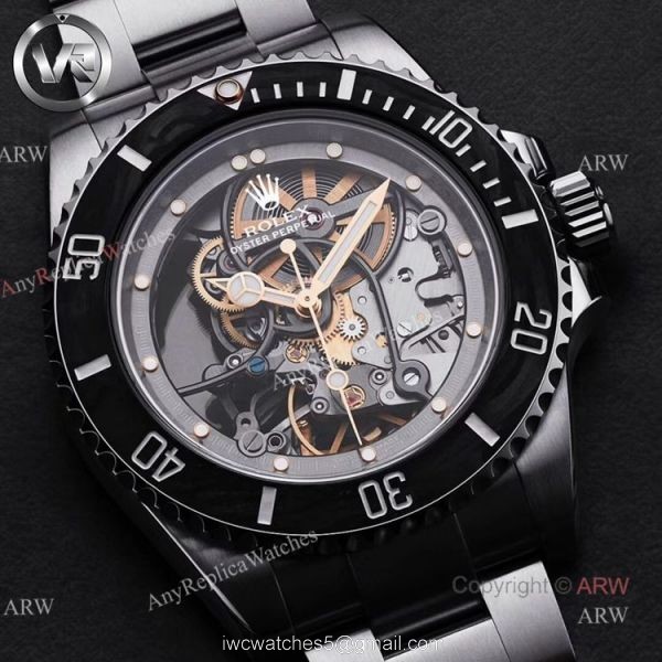 New Andrea Pirlo Project Skeleton Rolex Submariner Replica Watches 2