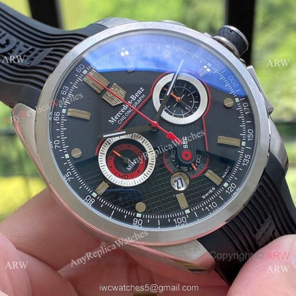 Low Price TAG Heuer Mercedes-benz Chrono Watch Black Dial 2