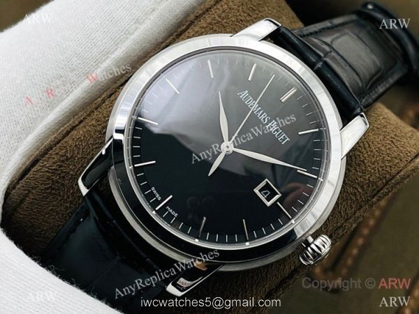 New 2021! Swiss Grade 1 Audemars Piguet Jules Audemars Watch 3120 Movement Black Dial 2