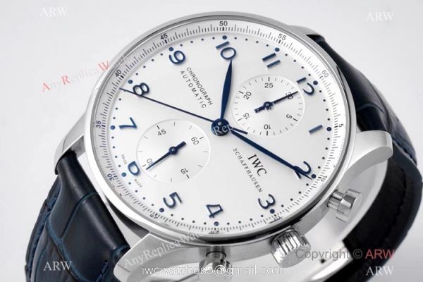 Swiss Grade One Copy IWC Portuguese ZF Factory V2 ETA7750 Watch IW371417 Blue Arabic Markers 2