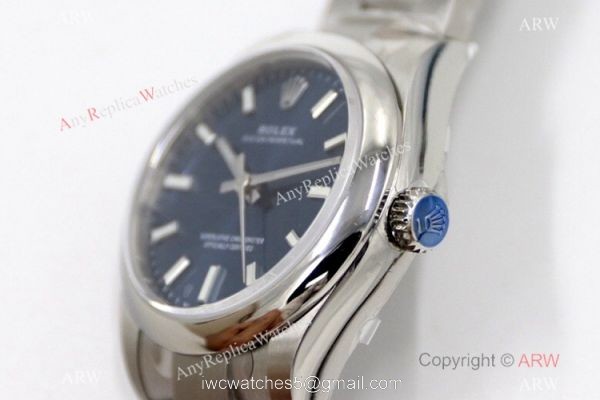 EW Factory 31mm Swiss Rolex Oyster Perpetual Watch 316L Stainless Steel Blue Dial 2