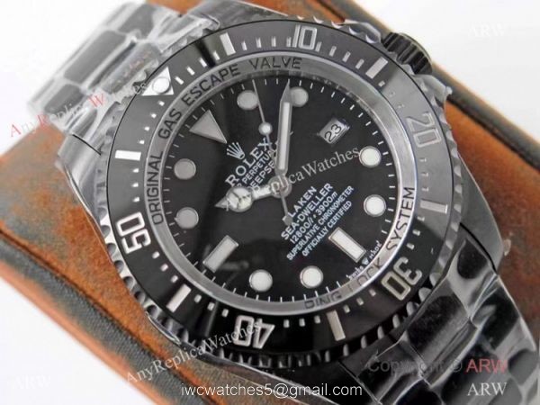 ROF New! Rolex Blaken Deepsea Sea-Dweller 44mm Ceramic Bezel Watch 2
