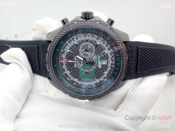 Copy Breitling Bentley GT3 Blacksteel Green Inner R?Plica Breitling Mens Watch 2