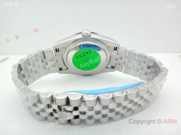 Replica Rolex Datejust Black Dial Jubilee Strap Watch 36mm 2