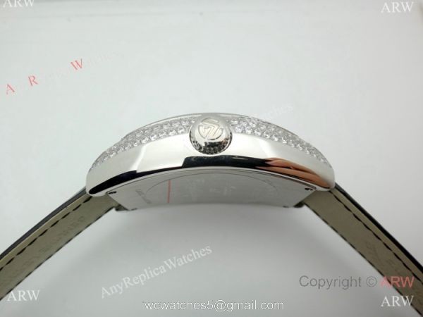 Franck Muller Platinum Rotor SS Diamond Case Watch Best Knock off Watches China 2
