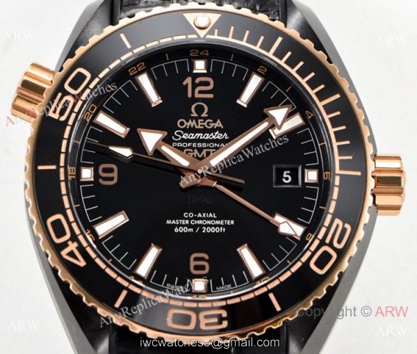 VS Factory Replica Omega Planet Ocean Deepsea King Black Ceramic Watch 2