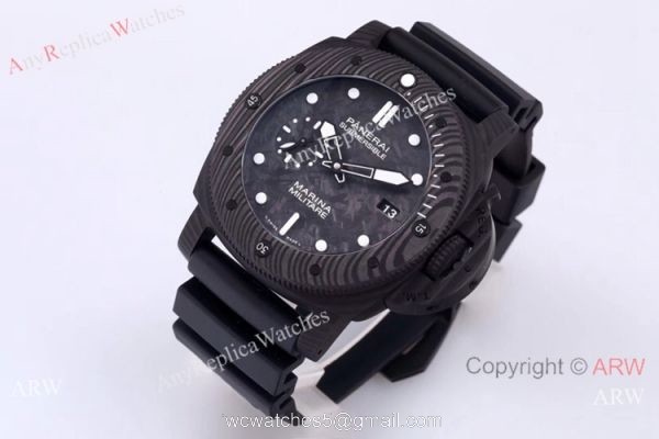 (VS) Swiss Panerai Submersible Marina Militare Carbotech Watch PAM 979 VS Factory Best Replica Edition 2