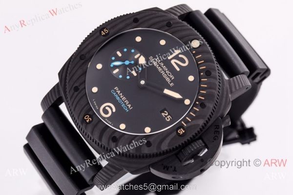 Swiss Grade 1 Panerai Luminor Submersible Carbon Watch VS Factory V2 2