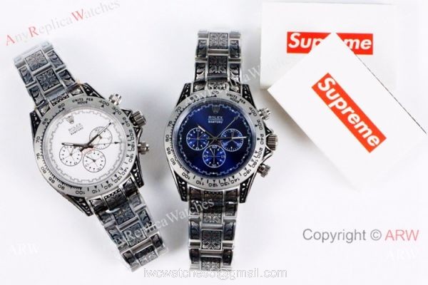 Copy Rolex Daytona Bamford SS White Dial Mens Watch Vintage Style 2