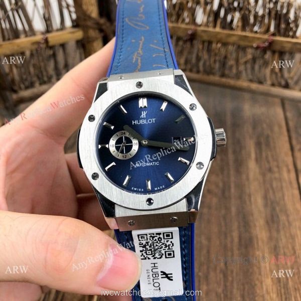 Fake Hublot Classic Fusion SS Black Dial Watches 42mm 2