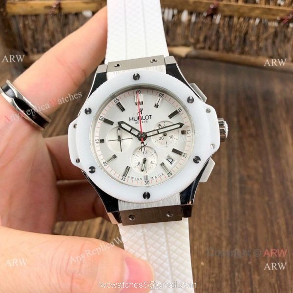 New Hublot Big Bang Evolution Watches SS Ceramic Bezel 44mm 2