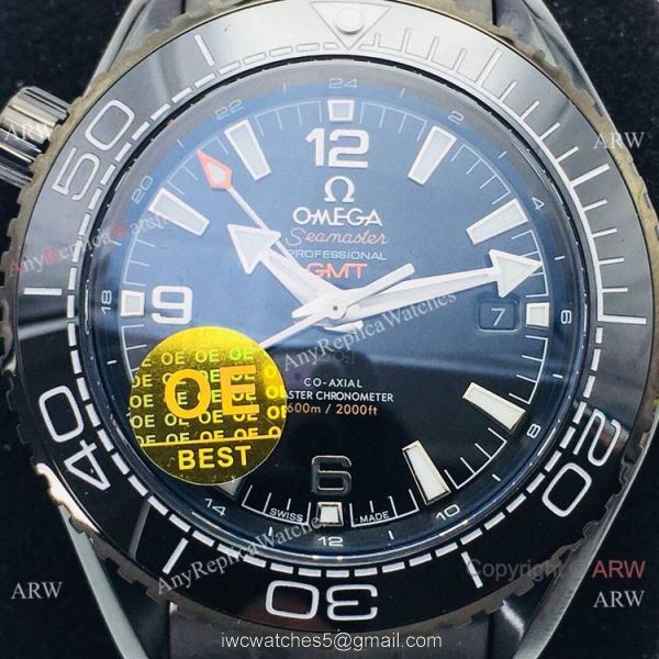 Swiss OE Factory Omega Planet Ocean Deep Black 600m All Black Watch Omega Seamaster Super Clone 2