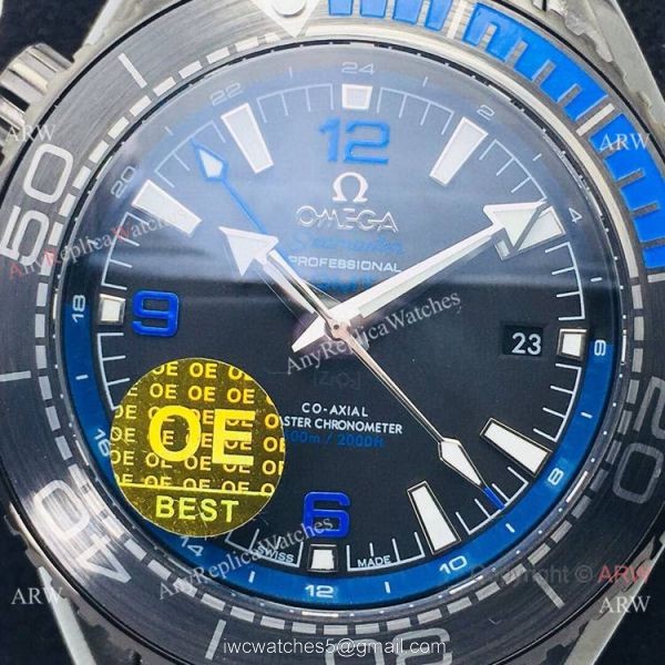 OE Factory Omega Seamaster Super Clone watch Omega Planet Ocean Deep Black 600m Blue inner Watch 2