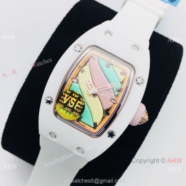 VS Factory Richard Mille RM07-03 Marshmallow BonBon Watch White Ceramic 2