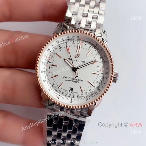 Highest Quality Breitling Navitimer 1 Swiss 2824 Watch Rose Gold Bezel 2