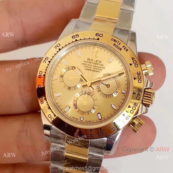 1:1 Best Edition Copy Rolex Daytona Two Tone 40mm Watch Noob Factory Swiss 4130 2