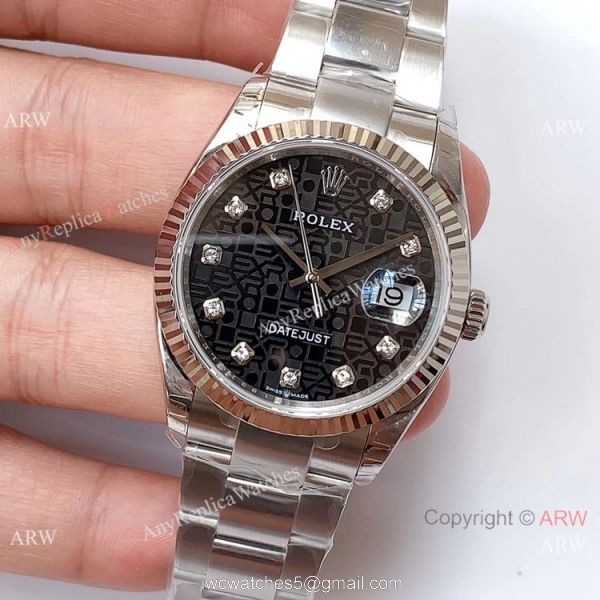 EW Factory Swiss 3235 Rolex Datejust 36mm Watch Rolex Computer Face 2