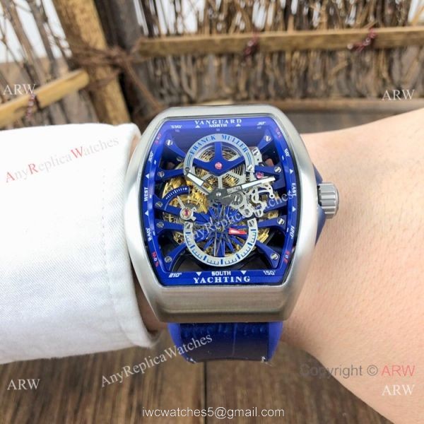 New Copy Franck Muller Vanguard Yachting Anchor Men Watch Skeleton Dial 2