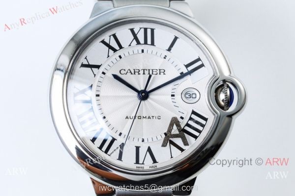V6 Factory V5 Replica Ballon Bleu De Cartier Stainless Steel Watch 42mm 2