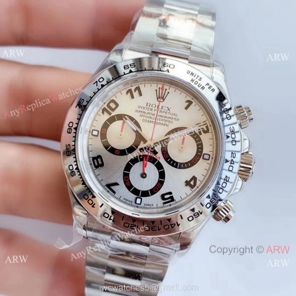 Noob Factory Clone 7750 Rolex Daytona Copy Watch Ss Silver Arabic Dial 2
