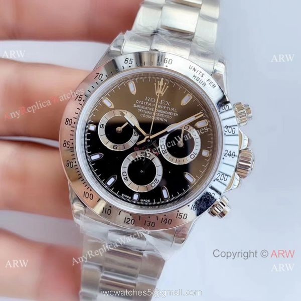 Noob Factory Clone 7750 Rolex Daytona Replica Watch Ss Black Dial 2