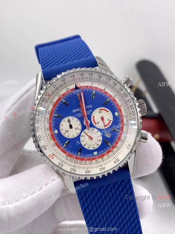 New Copy Breitling Navitimer 1 Pan Am Edition Watch Stainless Steel Blue Dial 2