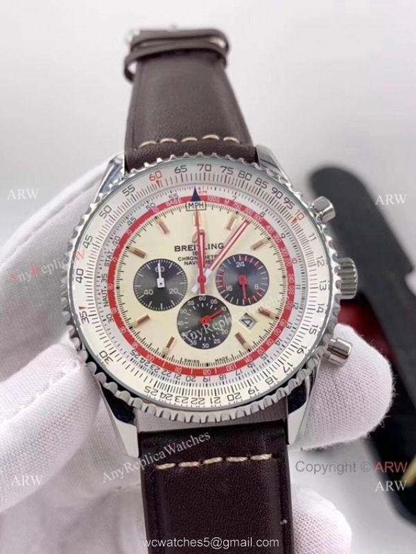 Replica Breitling Navitimer B01 TWA Stainless Steel Cream Dial Watch -2020 New 2