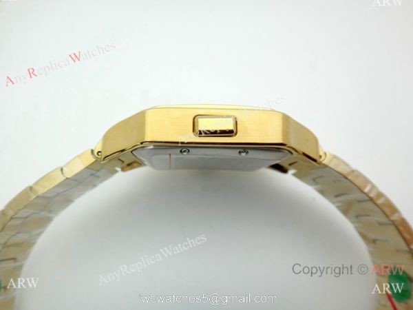 Best Quality Cartier Santos Watch All Gold Chronograph 39mm 2