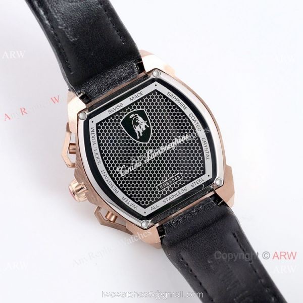 New Copy Lamborghini Spyder 9004 Rose Gold Chrono Watch 2