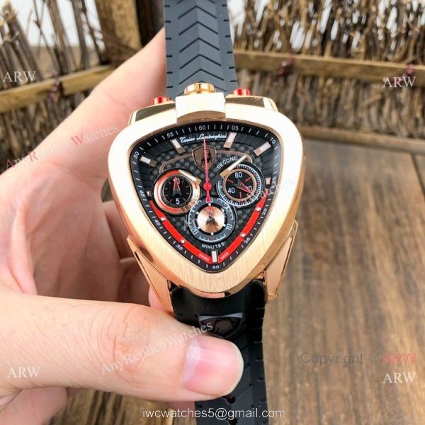 Best Copy Tonino Lamborghini Spyder Rose Gold Mens Chronograph Watches 2