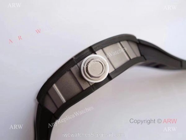 KV Factory Swiss Replica Richard Mille RM055 Carbon Fiber Skeleton Watches For Men 2