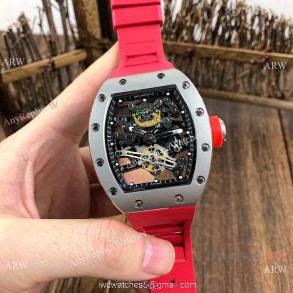 New Copy Richard Mille RM38-01 Gray Rubber Men Watches 2