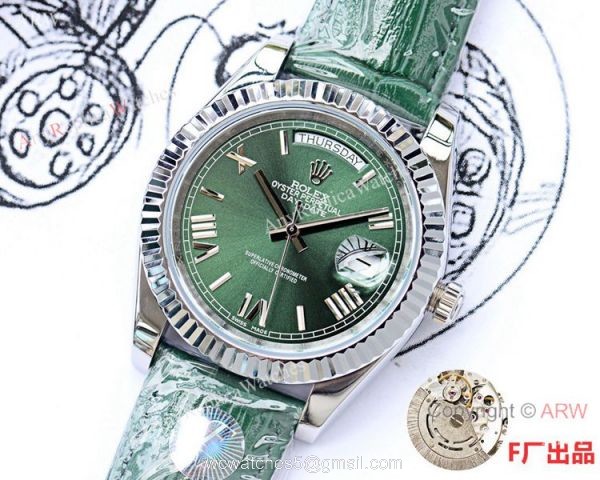 NEW UPGRADED Rolex Day Date II 41mm Watches Gold Fluted Bezel 2