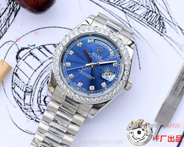 NEW UPGRADED Rolex Day Date 2 Blue Diamond Dial President Watch 41mm 2