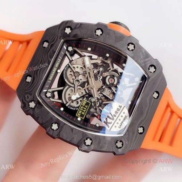 KV Factory New Replica Richard Mille Orange Watch RM035-02 For Men 2